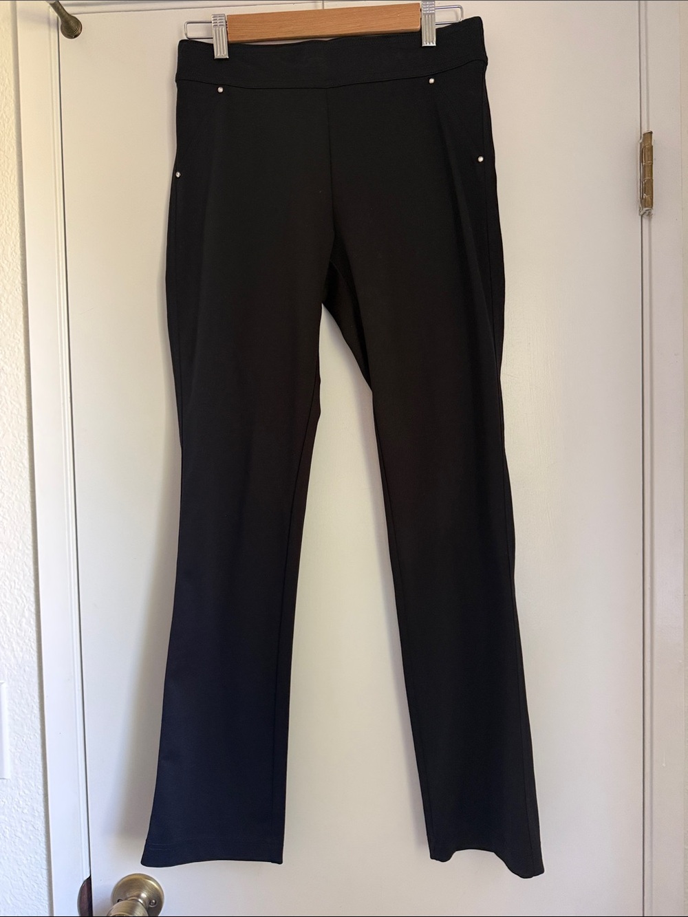 Women’s Black Boot-Cut Pull-On Pants